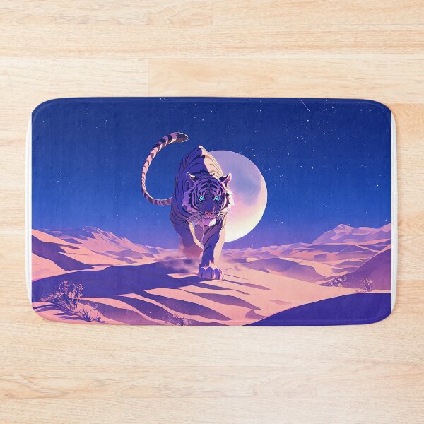 Item preview, Majestic Tiger in Desert on Full Moon Day designed and sold by Christian Weiss.