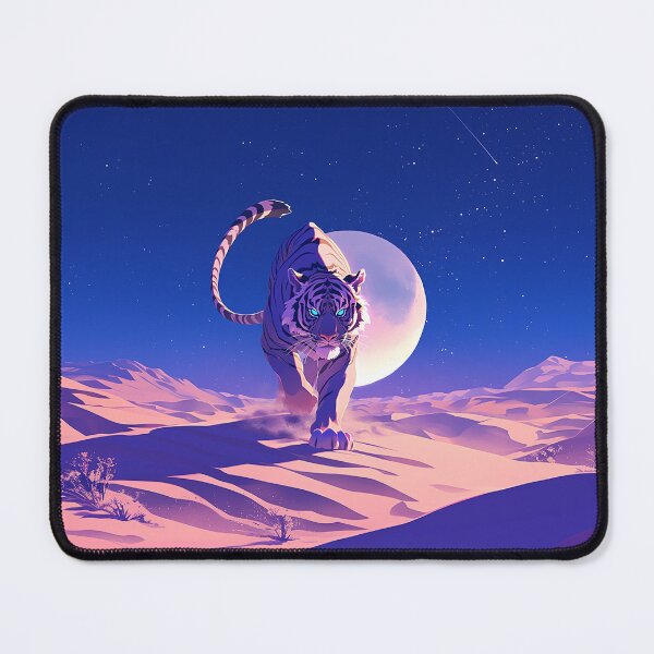 Item preview, Majestic Tiger in Desert on Full Moon Day designed and sold by Christian Weiss.