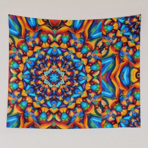 Item preview, Mandala Psychedelic Art Colorful Patterns Design Abstract Visual designed and sold by ART ATTACK ZONE.