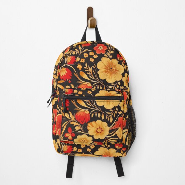 Item preview, Floral gold and red 1 designed and sold by vialgames.