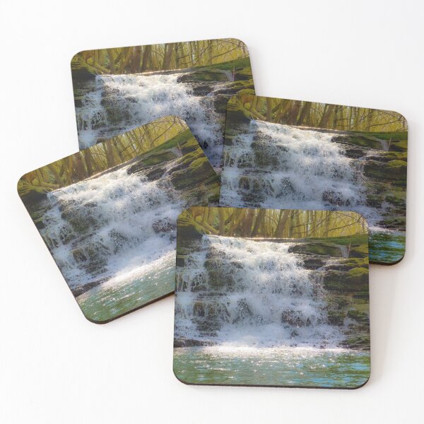 Item preview, Wisłoczek Waterfall in the Low Beskids – Serene Polish Nature Photography designed and sold by MajikFlower.