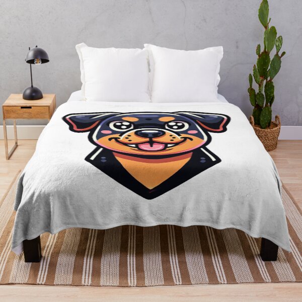 Item preview, Adorable Rottweiler Cartoon designed and sold by pommyyark.