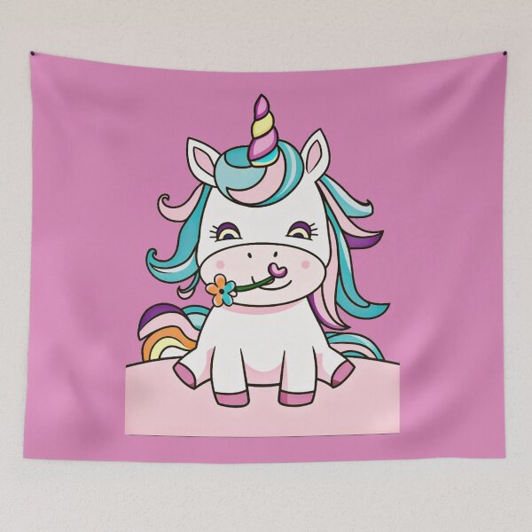 Item preview,  Magical Unicorn on Rainbow Cloud designed and sold by MOONE FLOWER.