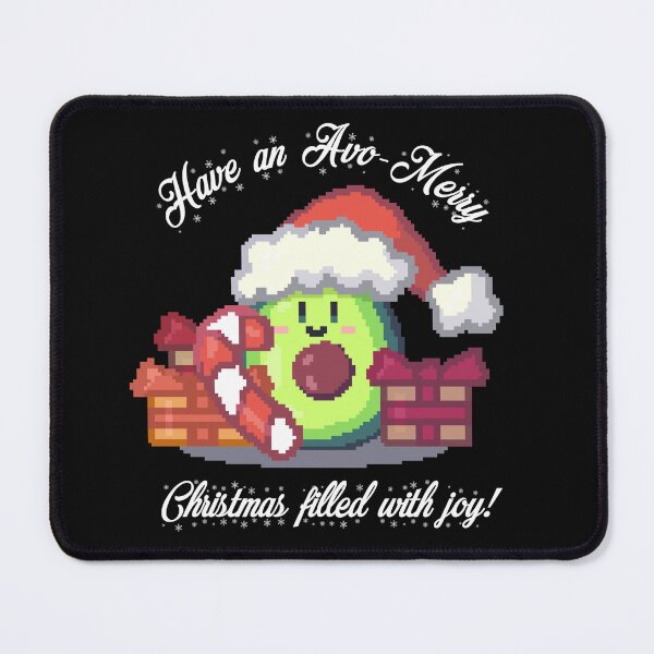 Item preview, kawaii christmas avocado pixel art have an avo merry christmas designed and sold by ZerpaGiovanna.