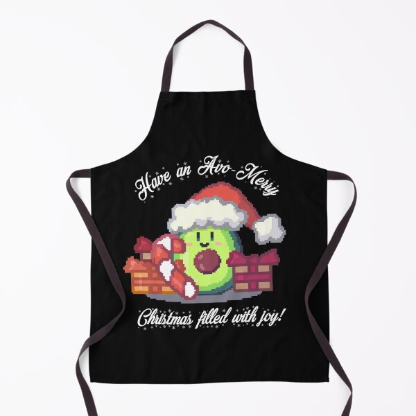 Item preview, kawaii christmas avocado pixel art have an avo merry christmas  designed and sold by ZerpaGiovanna.