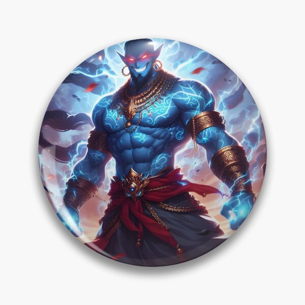Item preview, Evil Genie Lamp Djinn designed and sold by GalleryBrisArt.
