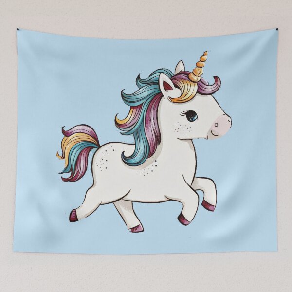 Item preview,  Magical Unicorn on Rainbow Cloud designed and sold by MOONE FLOWER.