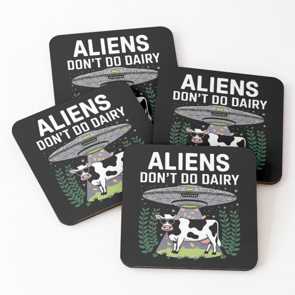 Item preview, Aliens Don’t Do Dairy Art -For Aliens Lovers & cow designed and sold by love3617.
