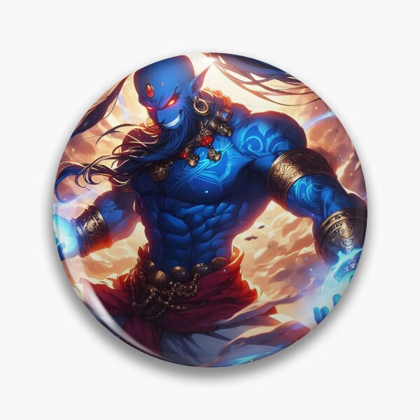 Item preview, Evil Genie Lamp Djinn designed and sold by GalleryBrisArt.