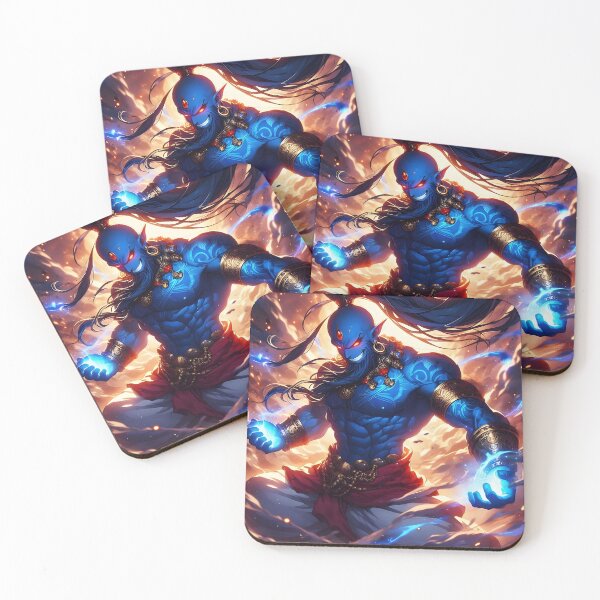 Item preview, Evil Genie Lamp Djinn designed and sold by GalleryBrisArt.