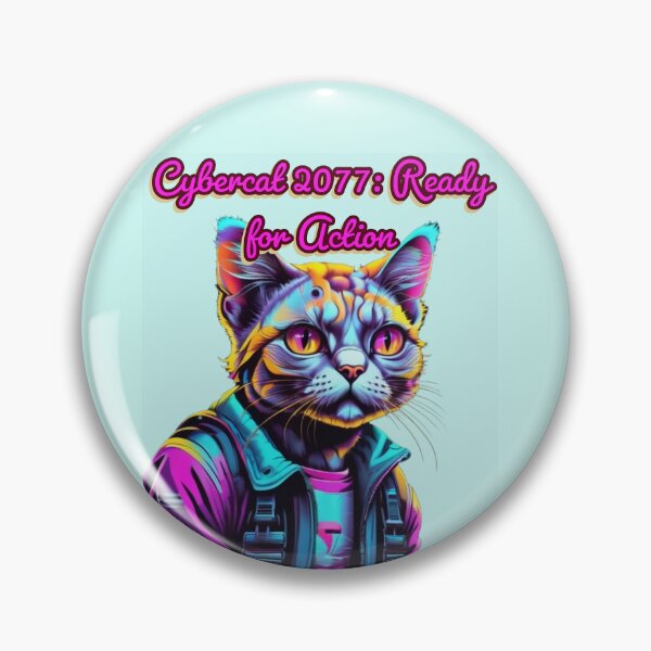 Item preview, Cybercat 2077 Ready for Action designed and sold by DesignPrePress.