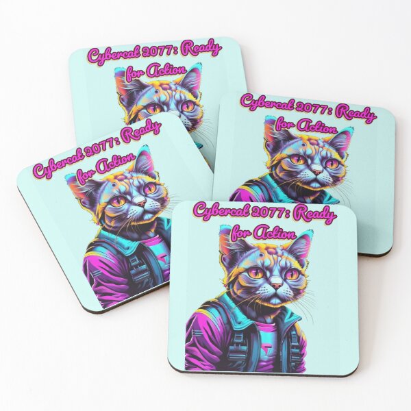 Item preview, Cybercat 2077 Ready for Action designed and sold by DesignPrePress.
