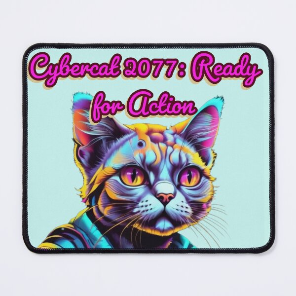 Item preview, Cybercat 2077 Ready for Action designed and sold by DesignPrePress.