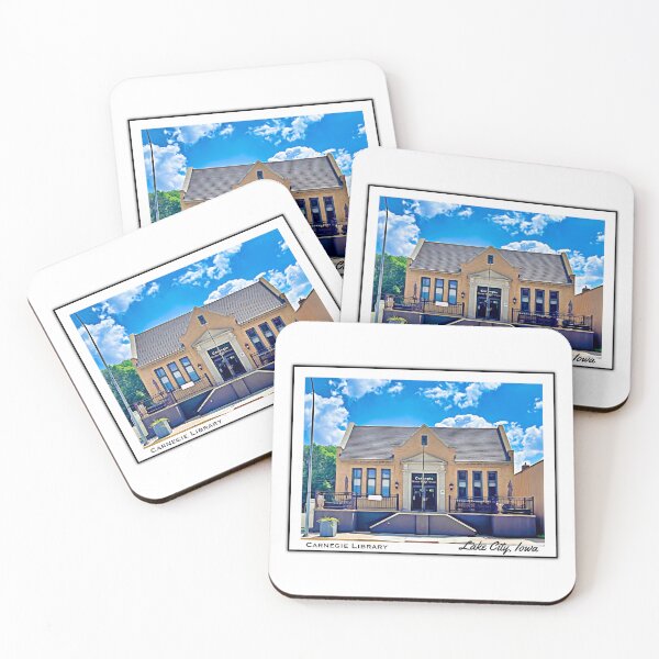 Item preview, Lake City, Iowa Carnegie Library designed and sold by MsKatieCreations.