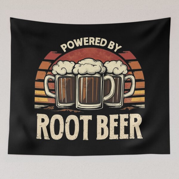 Item preview, Vintage Powered By Root Beer Funny Drinking designed and sold by Blok45.