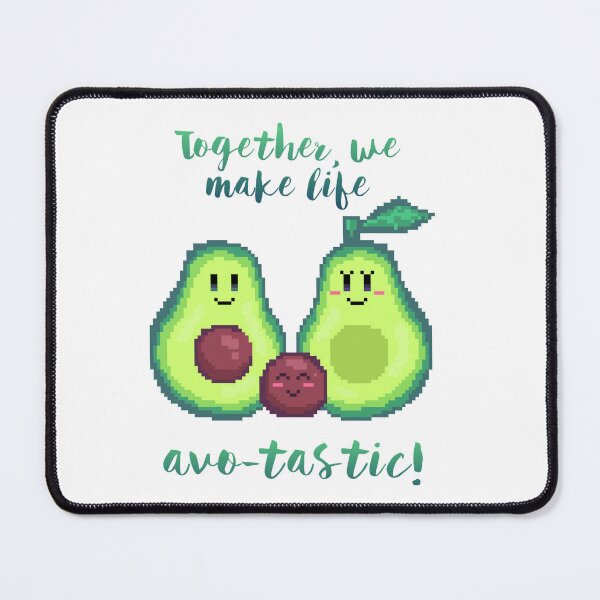 Item preview, pixel art together, we make life avo-tastic! avocado kawaii family designed and sold by ZerpaGiovanna.