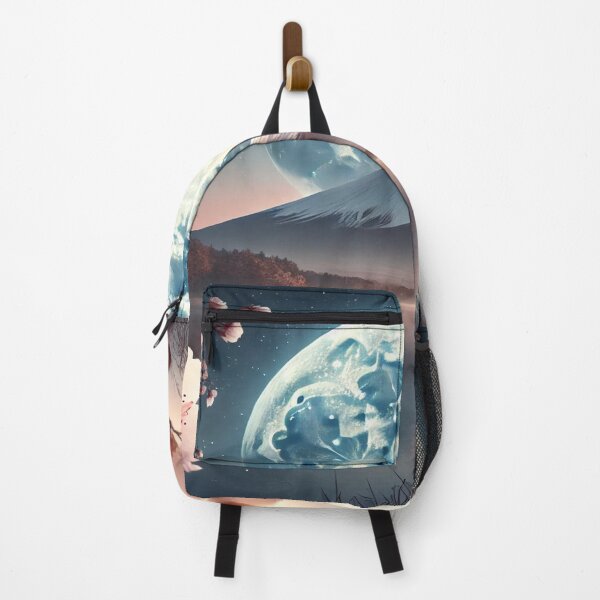 Item preview, Japanese Beauty – Mystical Landscape of Mount Fuji and Full Moon designed and sold by NihonKamonScape.