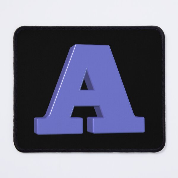 Item preview, The Letter A Dimensional Lavender designed and sold by Art in My Loft.