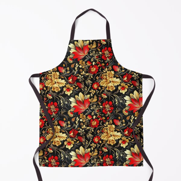 Item preview, Floral gold and red 3 designed and sold by vialgames.