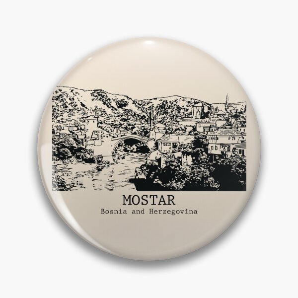 Item preview, Mostar - Bosnia and Herzegovina designed and sold by Lakeric Cityscapes.