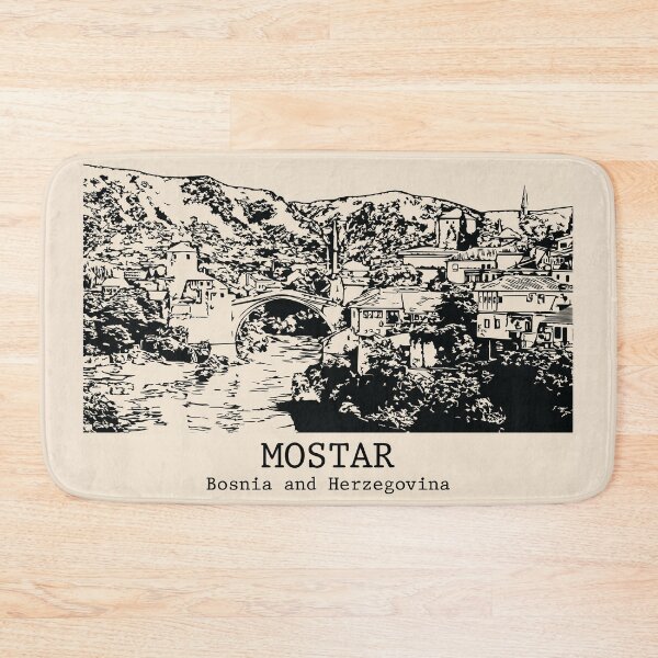 Item preview, Mostar - Bosnia and Herzegovina designed and sold by Lakeric Cityscapes.