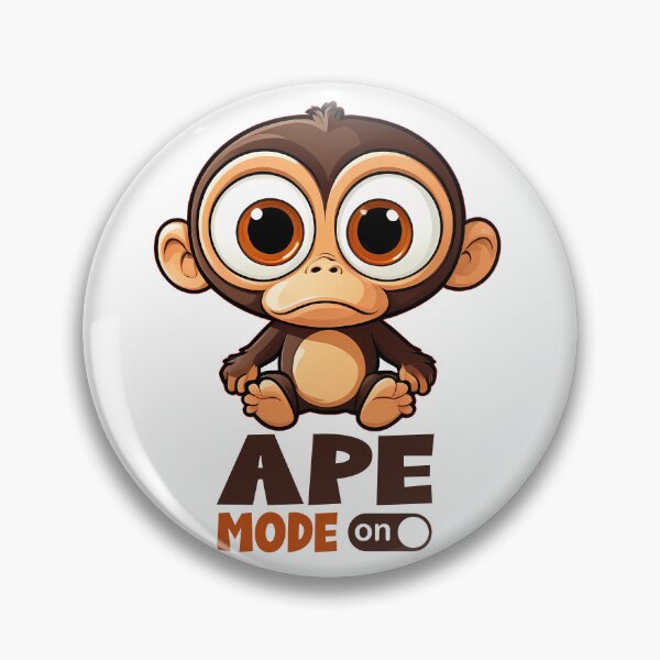 Artikelvorschau, Crazy Ape Mode On - Lustiges Design entworfen und verkauft von timizar.