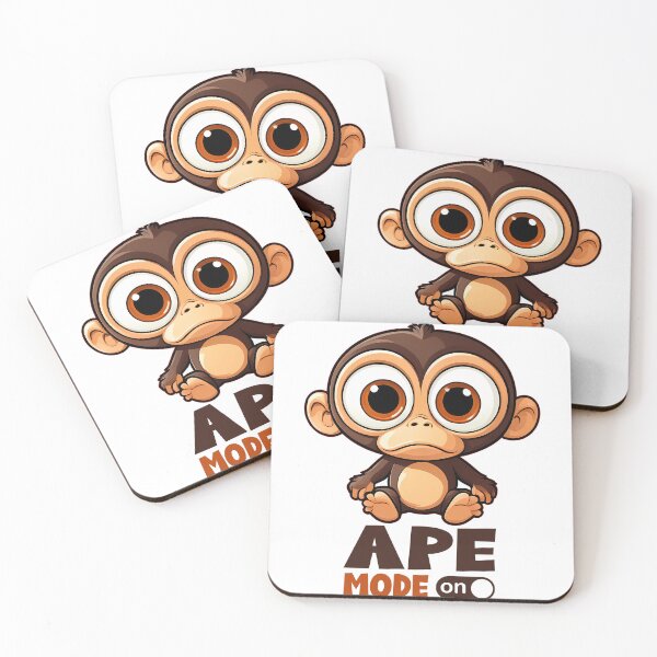 Item preview, Crazy Ape Mode On - Funny Design designed and sold by timizar.