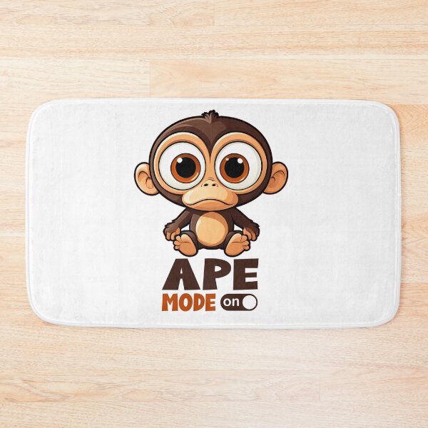 Item preview, Crazy Ape Mode On - Funny Design designed and sold by timizar.