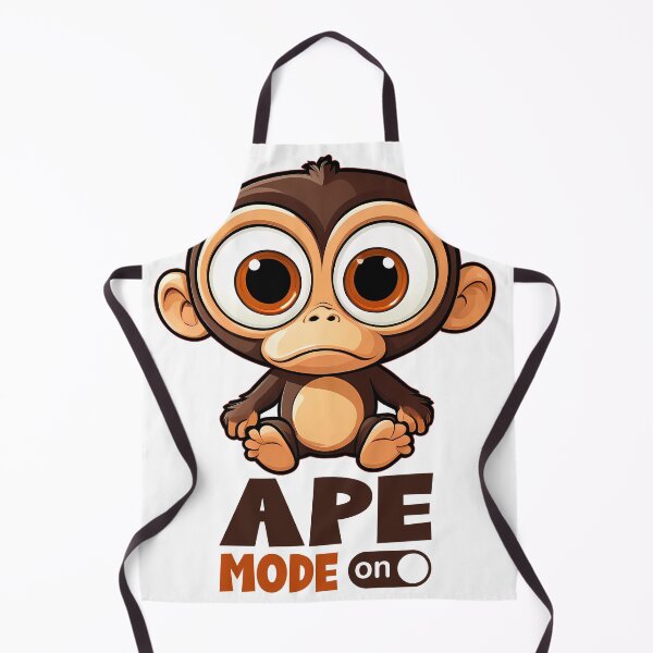 Item preview, Crazy Ape Mode On - Funny Design designed and sold by timizar.