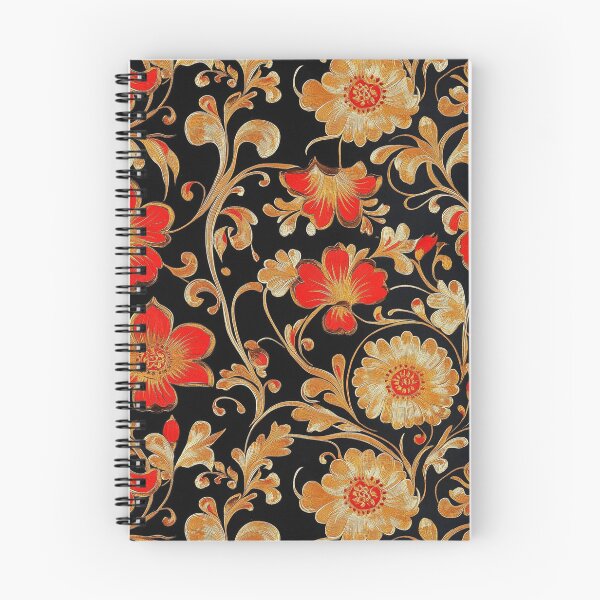 Item preview, Floral gold and red 4 designed and sold by vialgames.