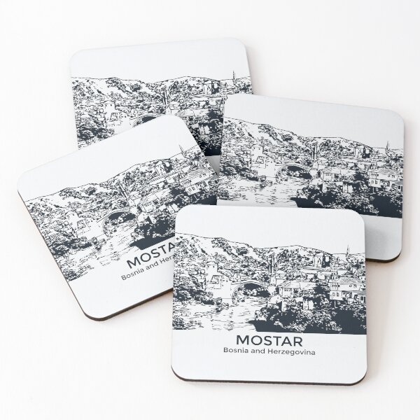 Item preview, Mostar - Bosnia and Herzegovina designed and sold by Lakeric Cityscapes.
