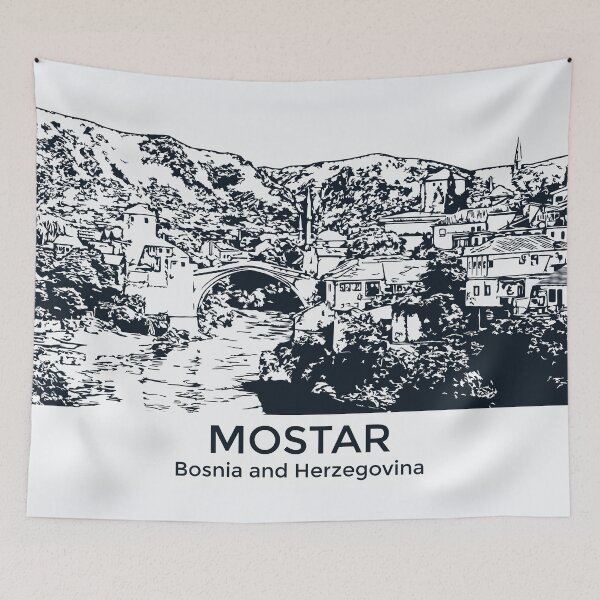 Item preview, Mostar - Bosnia and Herzegovina designed and sold by Lakeric Cityscapes.