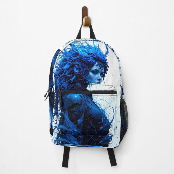 Item preview, Blue Girl Colors Textures Art Contemporary Design designed and sold by ART ATTACK ZONE.