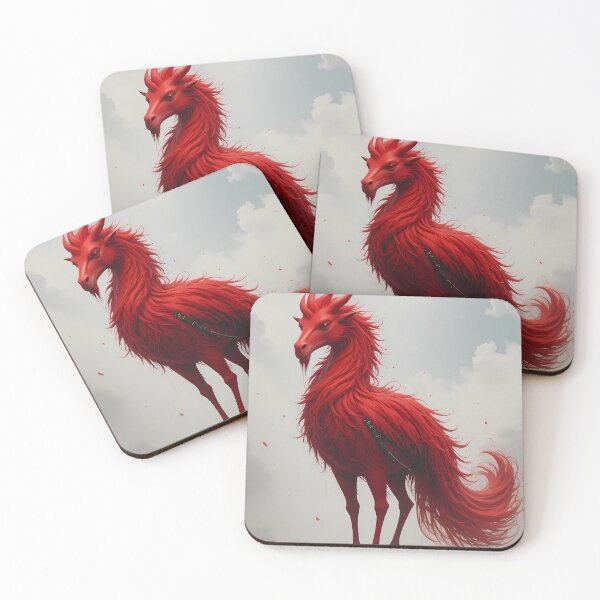 Item preview, Red Creature God Colors Textures Art Contemporary Design designed and sold by ART ATTACK ZONE.