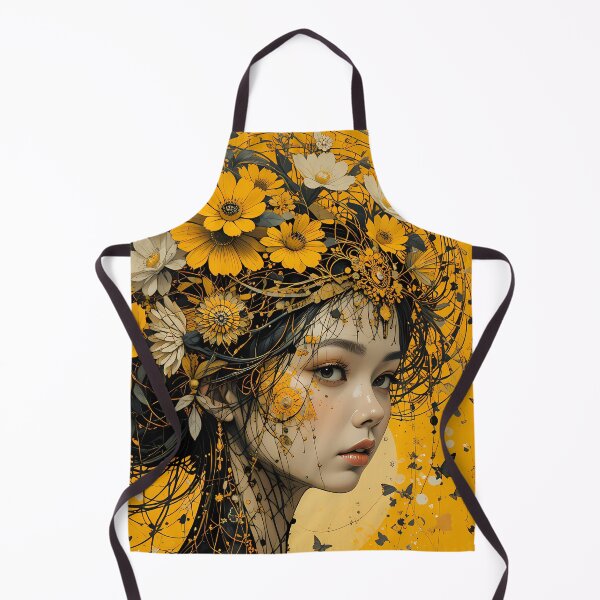 Item preview, Yellow Woman Abstract Colors Textures Art Contemporary Design designed and sold by ART ATTACK ZONE.