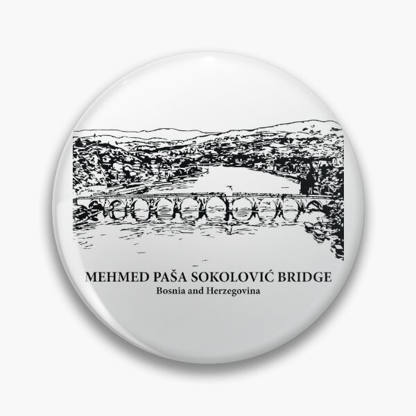 Item preview, Mehmed Paša Sokolović Bridge - Bosnia and Herzegovina designed and sold by Lakeric Cityscapes.