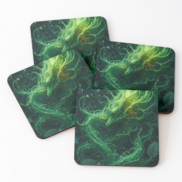 Item preview, Dragon Green Colors Textures Art Contemporary Design designed and sold by ART ATTACK ZONE.