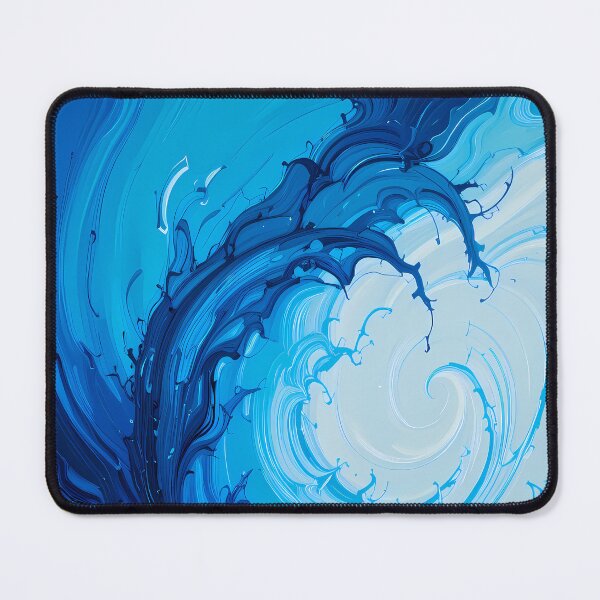 Item preview, Blue Wave Abstract Colors Textures Art Contemporary Design designed and sold by ART ATTACK ZONE.
