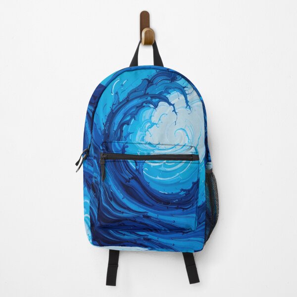 Item preview, Blue Wave Abstract Colors Textures Art Contemporary Design designed and sold by ART ATTACK ZONE.