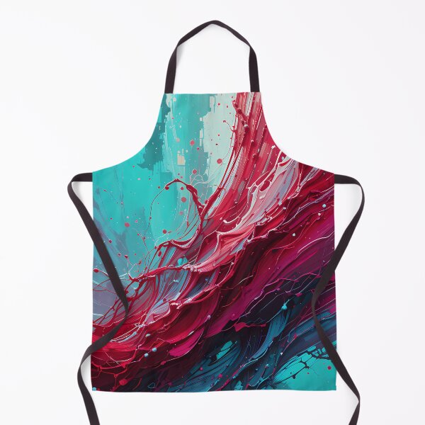 Item preview, Red Green Splash Colors Textures Art Contemporary Design designed and sold by ART ATTACK ZONE.