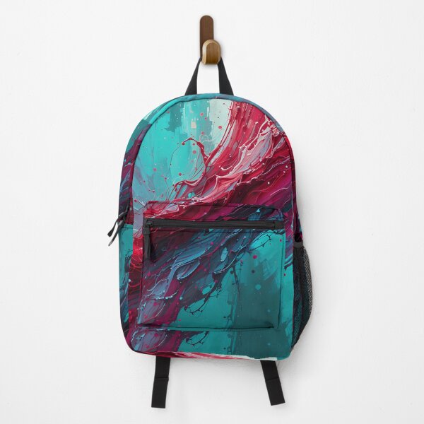 Item preview, Red Green Splash Colors Textures Art Contemporary Design designed and sold by ART ATTACK ZONE.