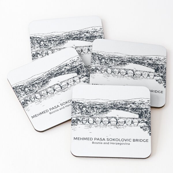 Item preview, Mehmed Paša Sokolović Bridge - Bosnia and Herzegovina designed and sold by Lakeric Cityscapes.