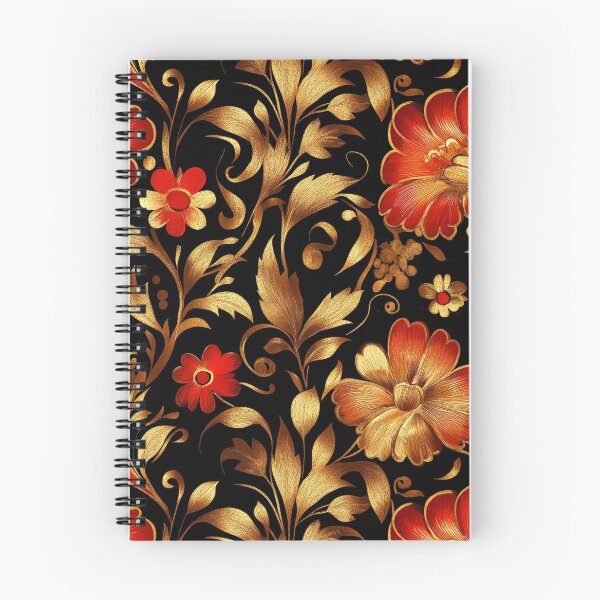 Item preview, Floral gold and red 5 designed and sold by vialgames.