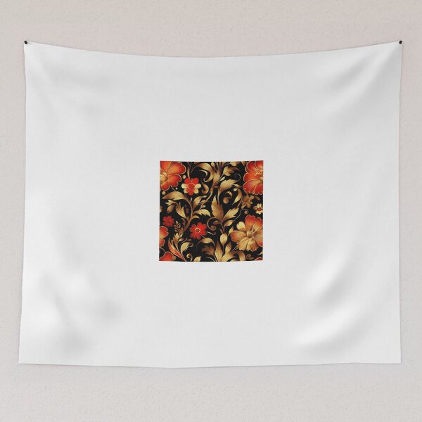 Item preview, Floral gold and red 5 designed and sold by vialgames.