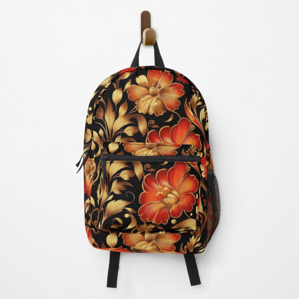 Item preview, Floral gold and red 5 designed and sold by vialgames.