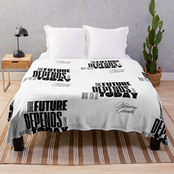 Item preview, The Future Depends On What You Do Today - Mahatma Ghandi -Texted  designed and sold by IManifestArt.