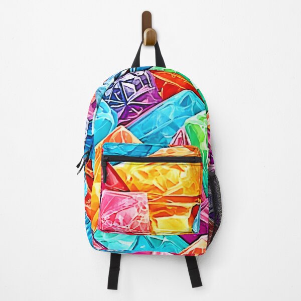 Item preview, Vibrant Crystal Cluster Art designed and sold by Health And Fitness Posts e-Store.