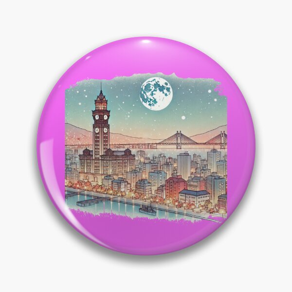 Item preview, Nagasaki Night View in 3D Sketch - Stunning Scenic Highlights,   designed and sold by PaintMeWorld.