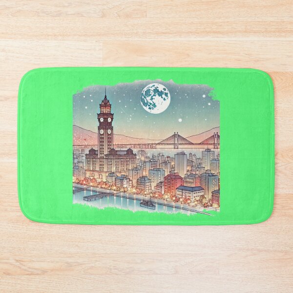 Item preview, Nagasaki Night View in 3D Sketch - Stunning Scenic Highlights,   designed and sold by PaintMeWorld.