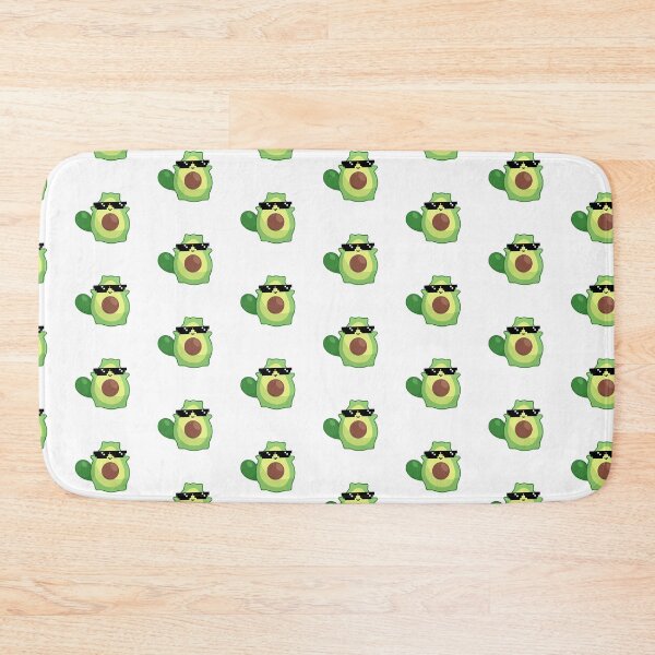 Item preview, kawaii avocado cat with sunglasses perfect for vegans and vegetarians designed and sold by ZerpaGiovanna.